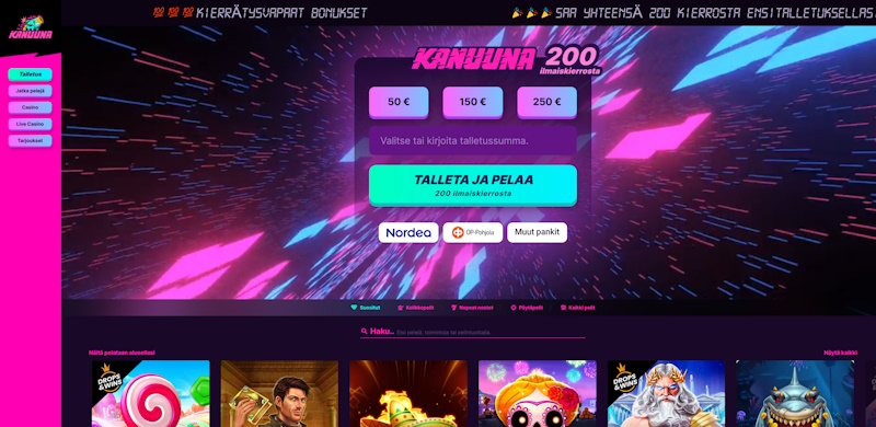 Kanuuna Frontpage